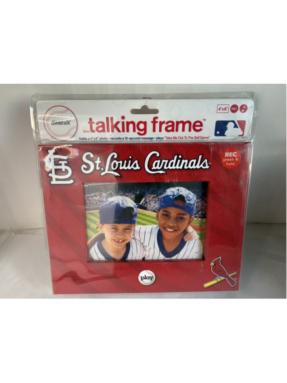 MLB St. Louis Cardinals 4"x6" 10 sec message Picture Frame, and plays music